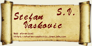 Stefan Vasković vizit kartica